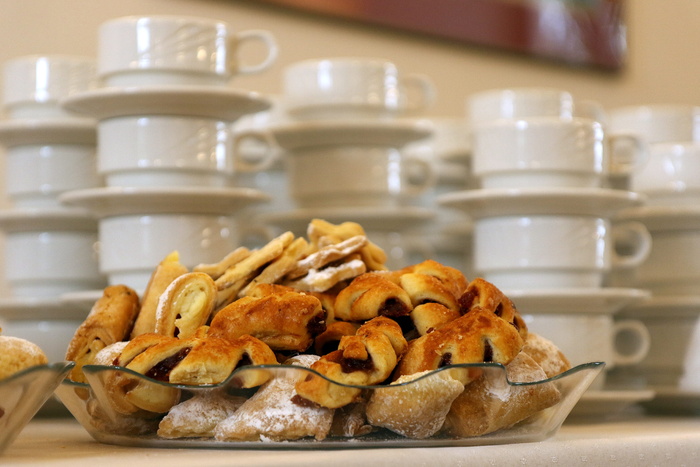 蛋糕，咖啡，点心，甜点，甜品，饼干，通过