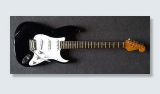 黑色, 白色, 电动, 吉他, 吉他, 伦敦市喷火战斗机, 伦敦市, 乐器