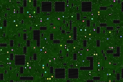 绿色电路板，电路板，导体，电路，计算器，计算机，访问，计算机病毒