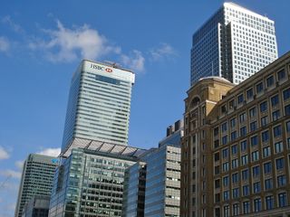 伦敦，码头区，金丝雀码头，英国，英格兰，金融，天际线，城市景观