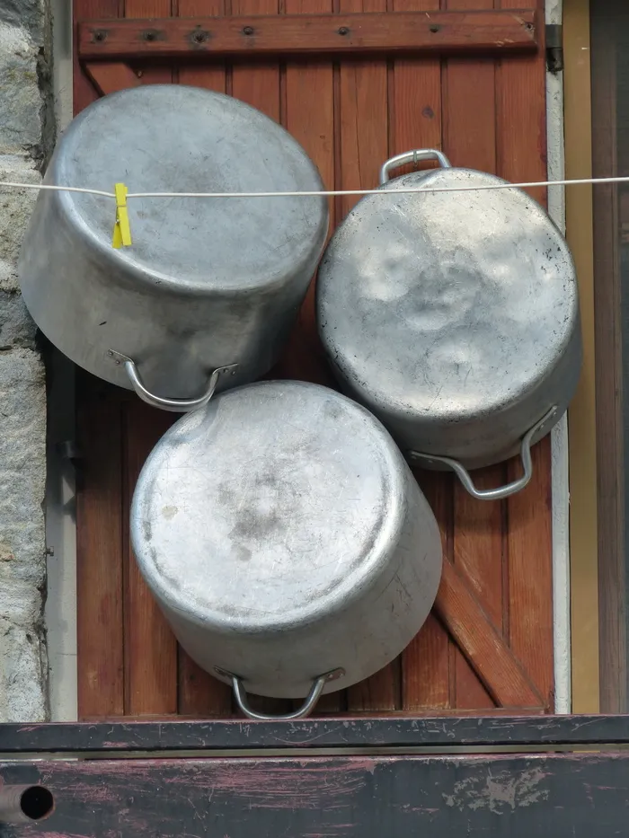 锅，盖，金属，铝，铝，旧，安装，清理