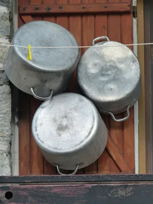 锅，盖，金属，铝，铝，旧，安装，清理