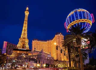 拉斯维加斯，建筑，建筑，基础设施，蓝色，天空，照明，塔