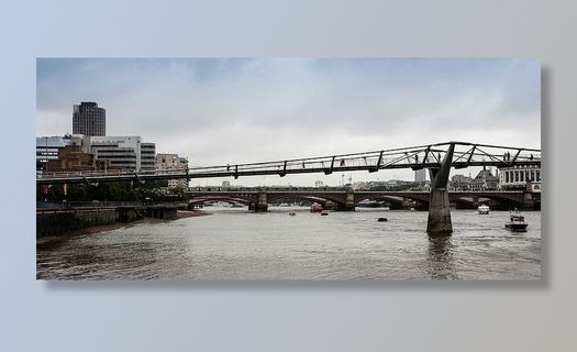 桥，河，河，泰晤士河，千禧年，天空，桥，河，泰晤士河，城市