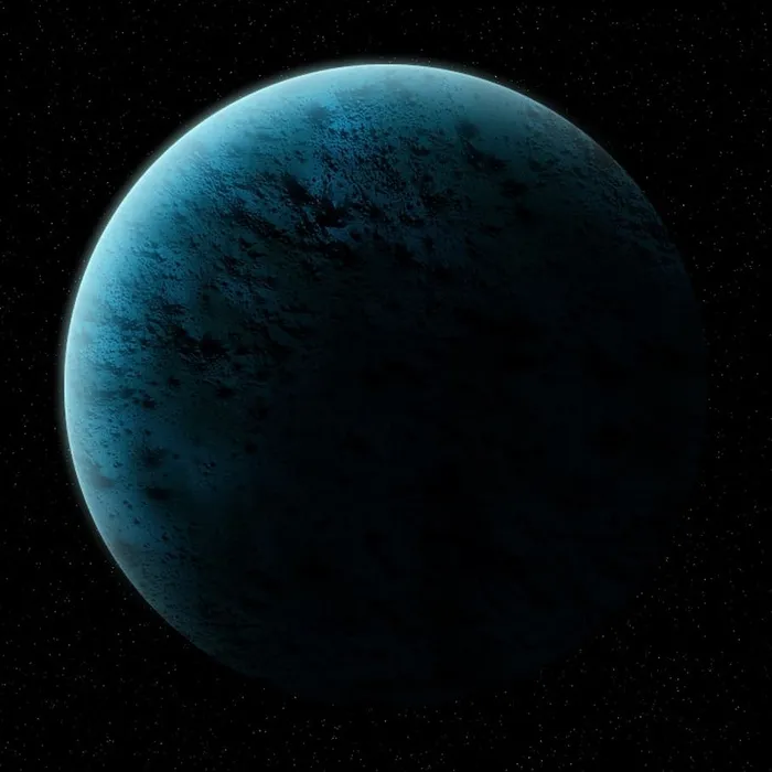 蓝色植物插图，行星，月球，太空旅行，太空，宇宙，所有，天文学