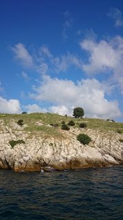 小岛，云，海边，旅游，天空，水，云-天空，岩石