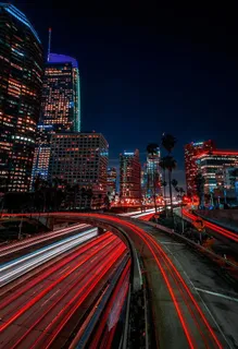 高速公路尾灯条纹照片 高速公路尾灯条纹照片