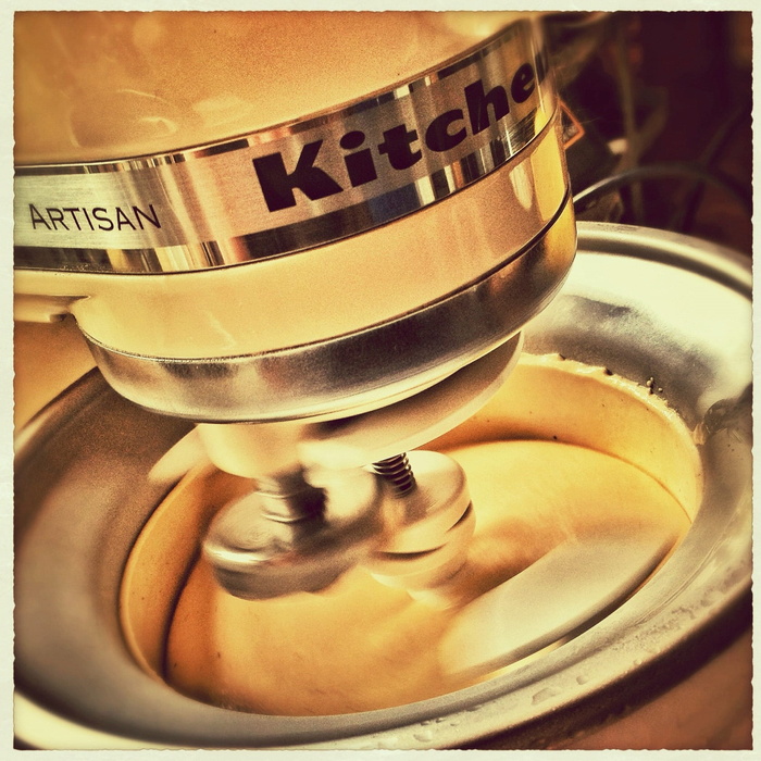 kitchenaid工匠、支架、搅拌机、制冰、冰淇淋、香草、厨房电器、自动后期生产过滤器