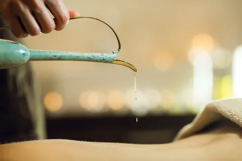 美容、按摩、水疗、放松、美容、放松、人手、菜鸟图库