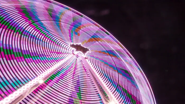 紫色，蓝色，绿色，3d，光，抽象，游乐园，模糊