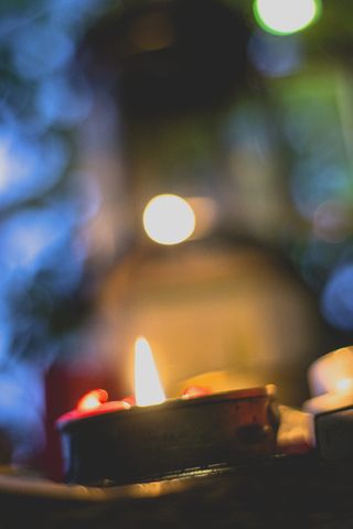 Bokha, 蜡烛, 模糊, 光, 火, 火焰, 背景, 燃烧
