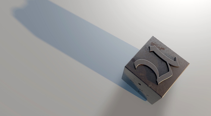 灰色，立方体，地板，U，字母，字母，大写，文本