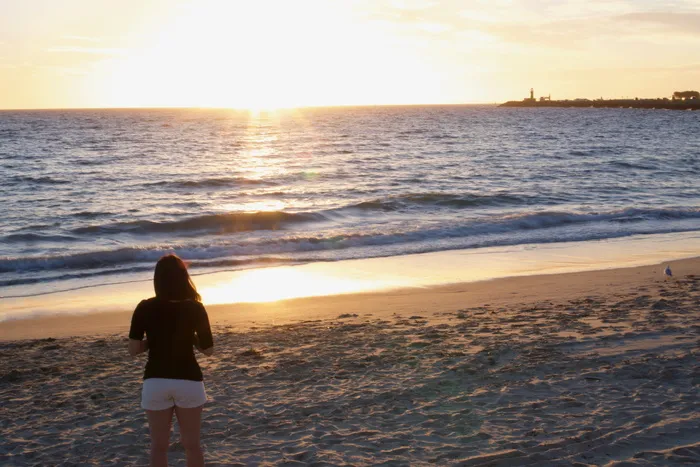 弗雷曼特尔，澳大利亚，海洋，珀斯，日落，灯塔，戈登霍尔，沙滩