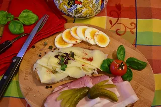 零食，奶酪，香肠，火腿，花圈，享受，吃，餐