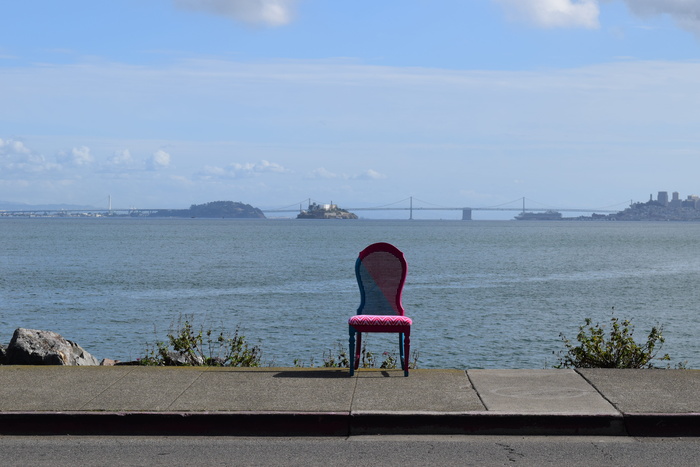 美国，sausalito，bridgeway，bridge，旧金山，chair，Lone，wierd