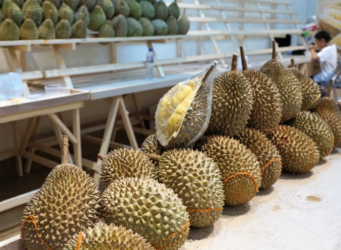 水果，市场，食品，穿孔，热带，榴莲，销售，热带植被