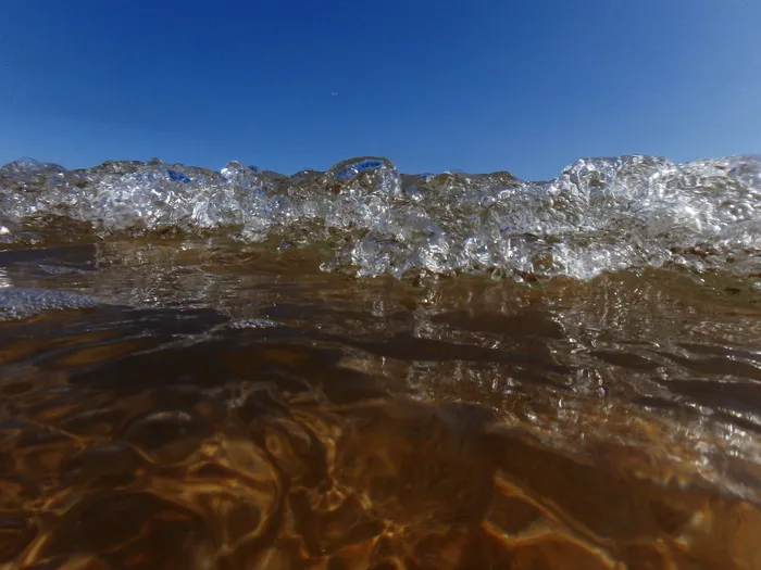 西班牙，阿尔蒙特，波浪，海洋，水下，飞溅，高速，冰冻