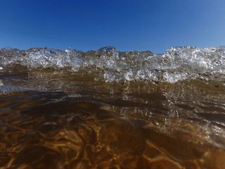 西班牙，阿尔蒙特，波浪，海洋，水下，飞溅，高速，冰冻