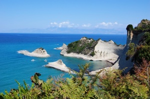 科孚，悬崖，海岸，海，海湾，水，水上地平线，风景-自然