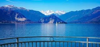 莱茵河港口、帆船、拉戈马焦雷、群山、波尔图、湖景、概览、景观