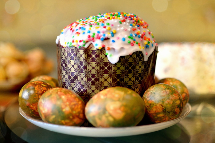 复活节，复活节蛋糕，鸡蛋，烘焙，釉料，食物，装饰，甜点