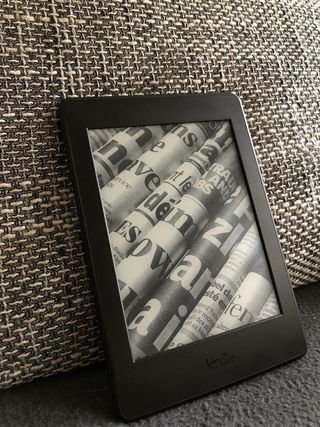 kindle、电子书、通信、高角度视图、室内、文本、无人、西文