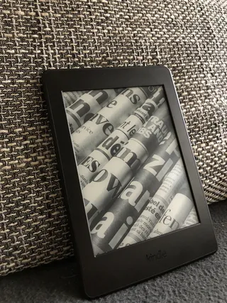kindle、电子书、通信、高角度视图、室内、文本、无人、西文
