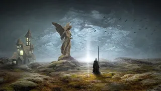 游戏海报、幻想、神秘、风景、童话、浪漫、魔法、神秘主义