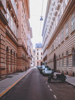 奥地利，维也纳，最小，建筑，建筑，结构，城市景观，透视