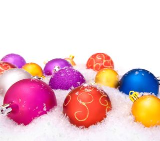 背景，球，装饰品，球，装饰品，圣诞节，特写，12月