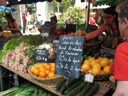 购物、蔬菜、水果、农贸市场、市场摊位、市场、食品、食品和饮料