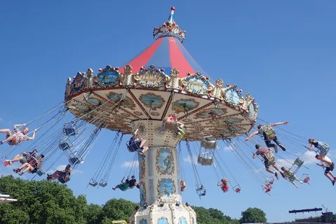 秋千、游乐场、娱乐、游乐园、骑乘、游乐场、娱乐