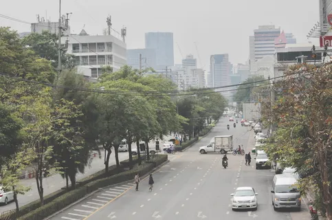 泰国, 曼谷, 街道, 交通, 城市, 早上, 交通, 机动车 泰国, 曼谷, 街道, 交通, 城市, 早上, 交通, 机动车
