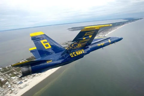 蓝色喷气式飞机插图，蓝色天使，海军，精确，飞机，训练，出击，机动