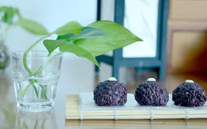 黑糯米、中秋节、美食、烹饪、餐桌、食品和饮料、叶子、新鲜度