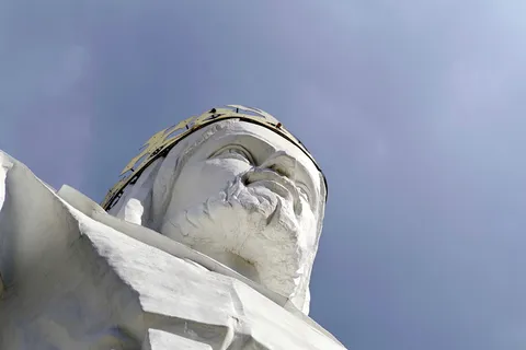 耶稣,雕塑,巨大,最大,白人,国王,王冠,宗教 耶稣,雕塑,巨大,最大,白人,国王,王冠,宗教