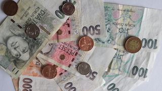 货币，货币，捷克克朗，金融，纸币，财富，大量物品，变化