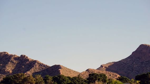 山地、天空、天景、mounstians、沙漠、mesa、el paso、texas