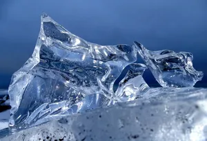 浮冰、冰、冬季、霜冻、寒冷、景观、水、透明