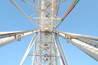 朝圣、景点、肾上腺素、圆形、天空、金属、建筑、建筑结构