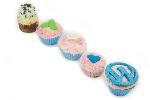 纸杯蛋糕，wordpress，糖果，甜食，面包房，美味，奶油，设计