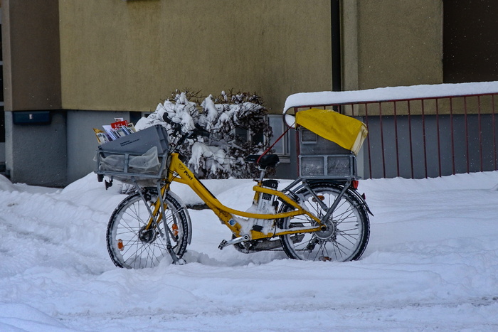 冬季、雪、postrad、冬季、寒冷温度、交通、陆地车辆、交通方式