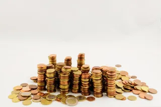 各种颜色的硬币很多, 白色, 表面, 欧元, 钱, 财务, 保存, 美分