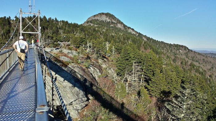 一英里高的桥，祖父山，自然，山，户外，景观，旅游，建筑结构