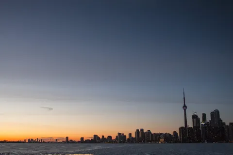 日落时的太空针建筑 日落时的太空针建筑