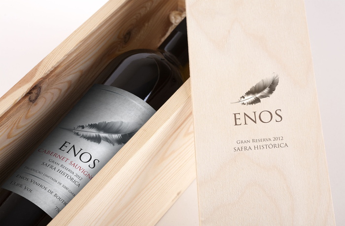 enos瓶，内，木制，盒子，葡萄酒，vinho，vinicola，winnery