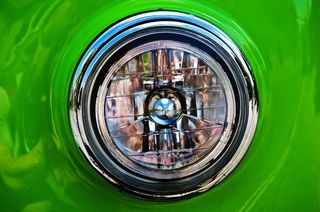 前照灯，灯光，设计，汽车，深色，可见度，背景，镀铬