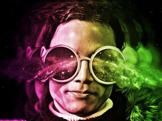 艺术，男孩，想象力，绘画，儿童，艺术品，丙烯酸，光