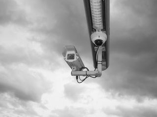 灰度照片、监控摄像头、瑞典、斯德哥尔摩、摄像头、cctv、无线、监控