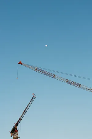 壁纸、发展、国家、亚洲、起重机、建筑、天空、月亮